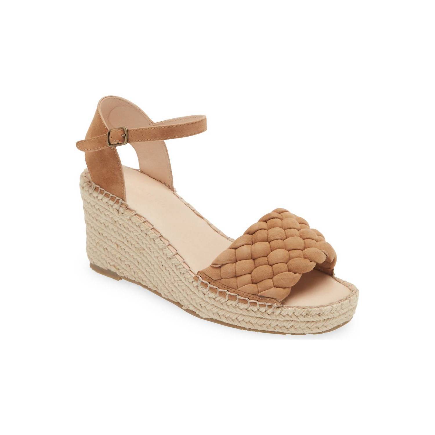 New Chocolat Blu Women's Irina Espadrille Sandal In Tan Suede